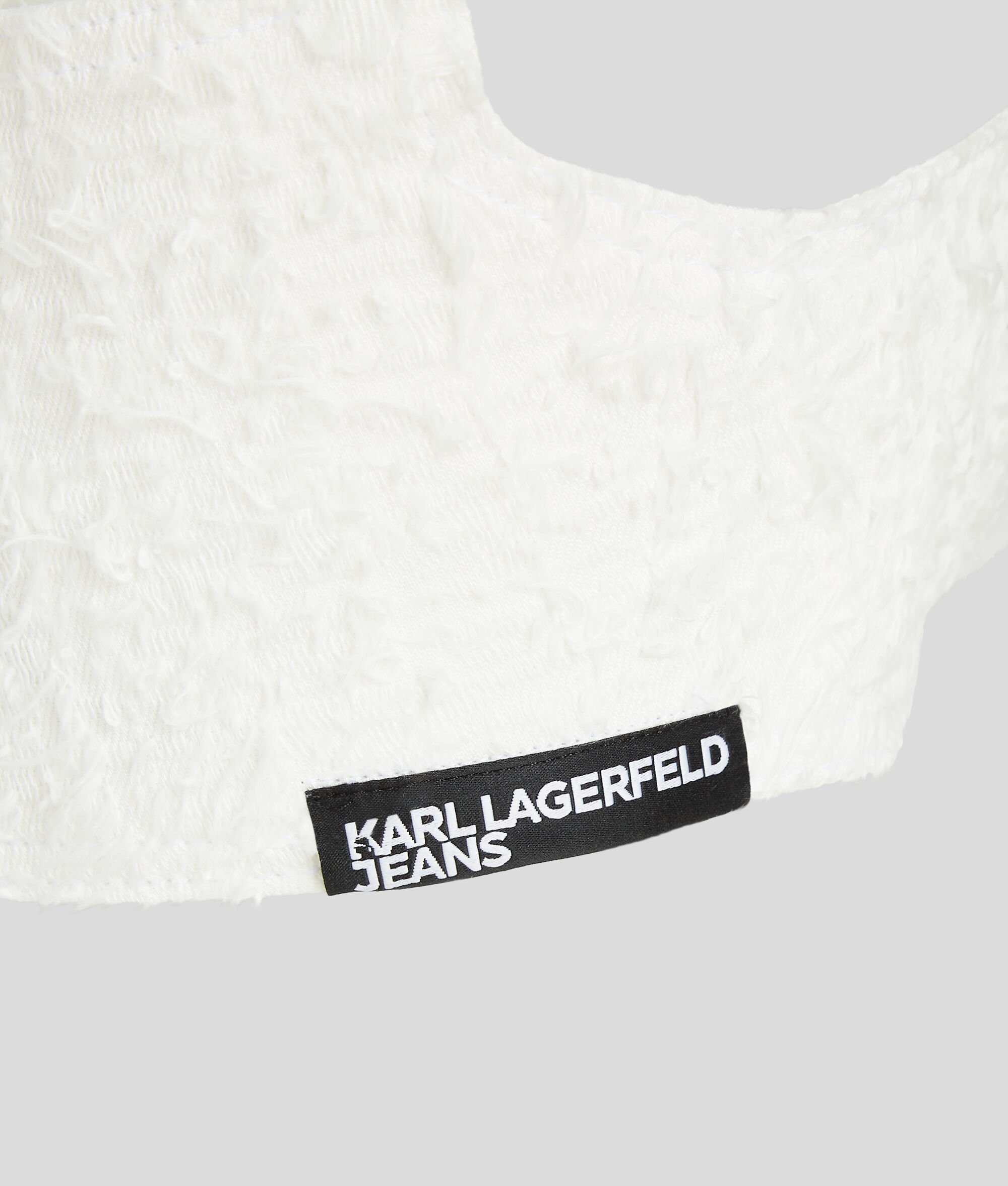 (image for) Clear KLJ Bouclé Cropped Top